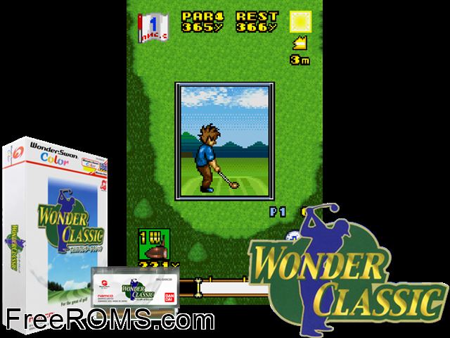 Wonder Classic (J) [M][!] Wonderswan game showing 3D box cover and gameplay screenshot